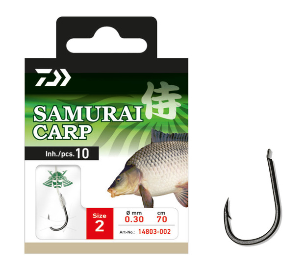 HACZYKI Z PRZYPONEM DAIWA SAMURAI CARP 2/10szt