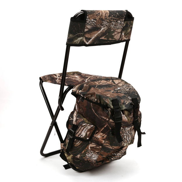KRZESŁO WĘDKARSKIE Z OPARCIEM KAMUFLAŻ YORK - KY281L