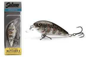 WOBLER SALMO BUTCHER FLOATING 5cm-HOLOGRAPHIC BROWN TROUT