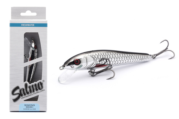 UNIKATOWY WOBLER SALMO MINNOW S 9cm - SILVER METALLIC DACE