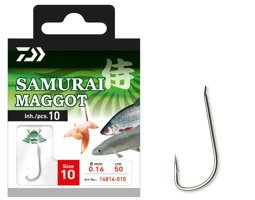 HACZYKI Z PRZYPONEM DAIWA SAMURAI MAGGOT 18/10szt
