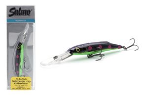 UNIKATOWY WOBLER SALMO FREEDIVER SDR 7cm - BLUEBERRY BEAST