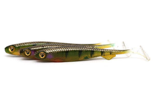 NSL11 - FOX RAGE GUMA SLICK SHAD - STICKLEBACK UV