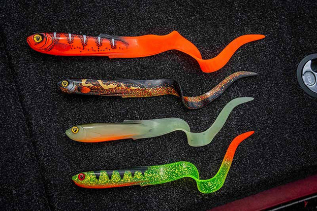 GUMA FOX RAGE SLICK EEL 28cm - UV HOT OLIVE