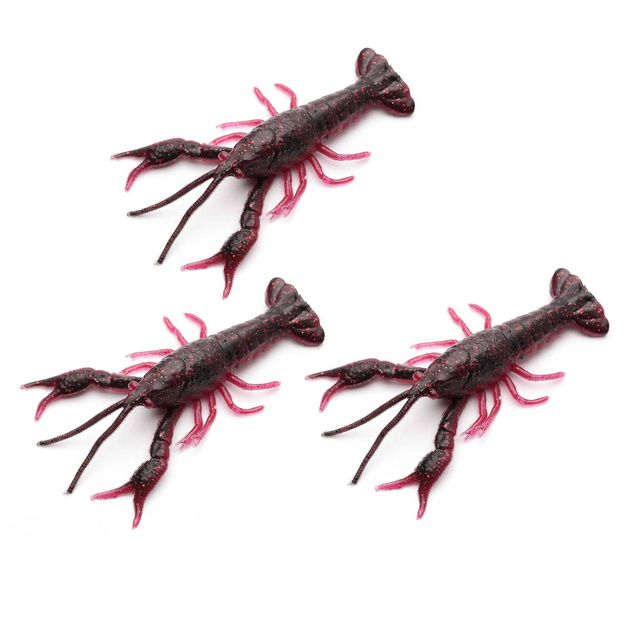 GUMA SAVAGE GEAR NED CRAW 1szt - BLACK/RED