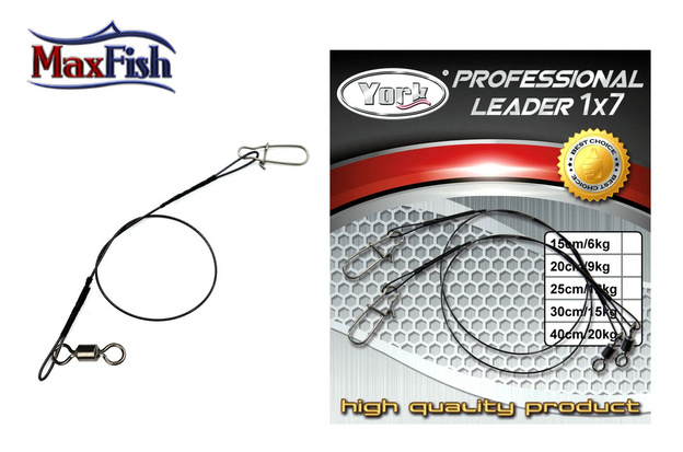 PRZYPON SPINNINGOWY YORK PROFESSIONAL 1x7 20/40cm